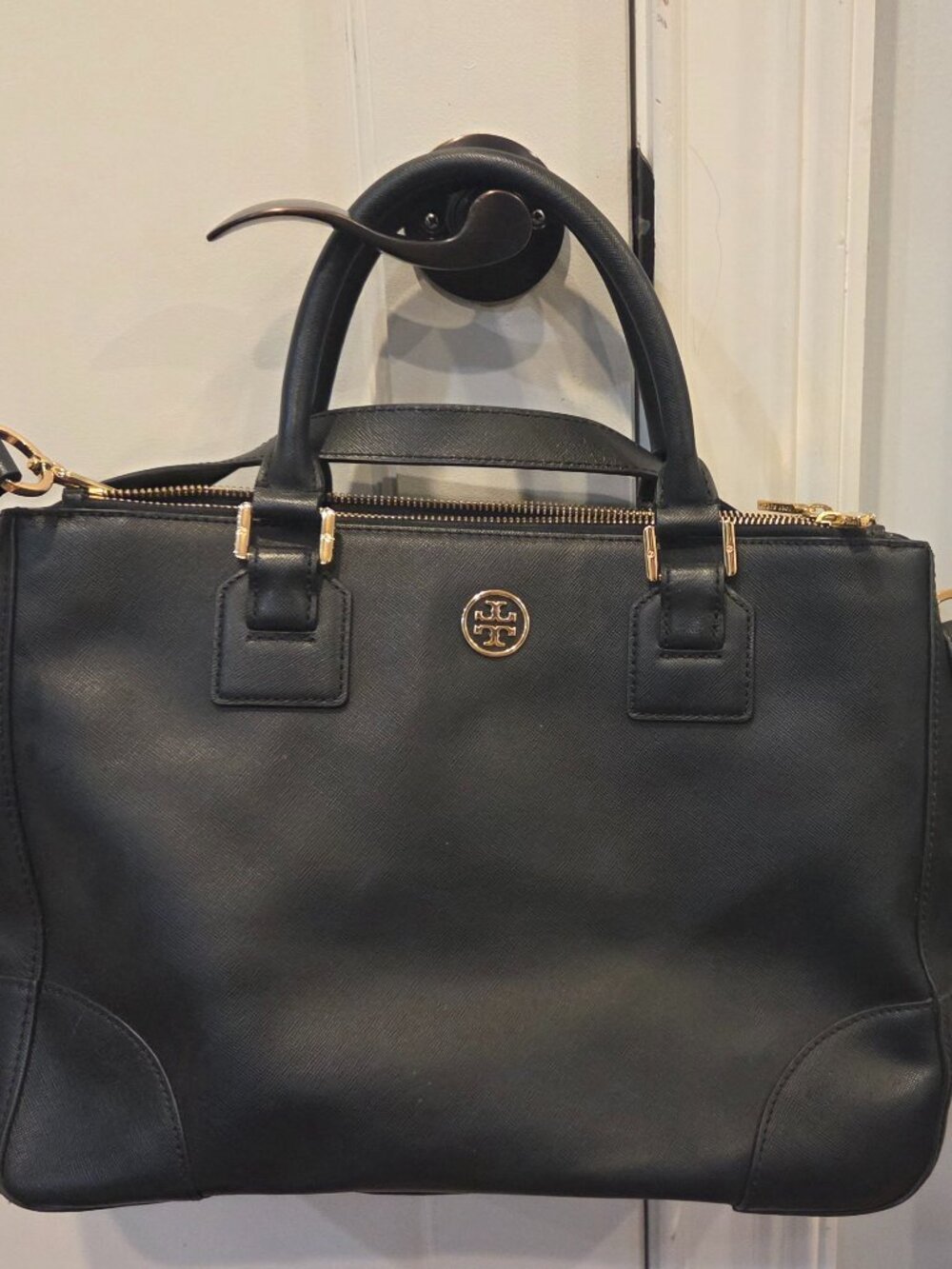 Tory Burch Saffiano Leather Satchel